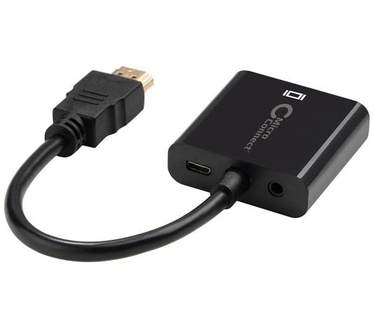 Microconnect HDMI - VGA m/f Zwart