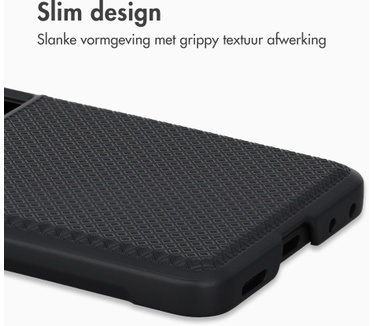 Accezz Grid Backcover voor de Samsung Galaxy Z Flip 8 - Zwart