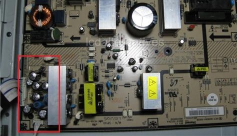 Samsung LN-S4041 moederbord met caps