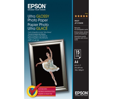 Epson Ultra Glossy Photo Paper - A4 - 15 Vellen