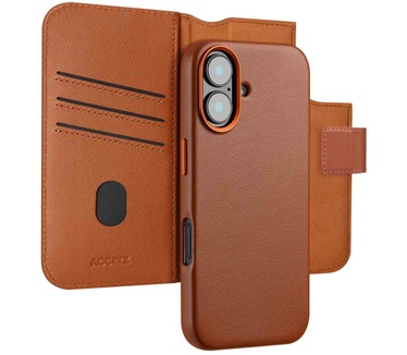 Accezz Leather Bookcase 2-in-1 met MagSafe