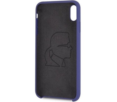 Karl Lagerfeld Silicone Case - Apple iPhone XS Max (6.5") - Paars  Paars