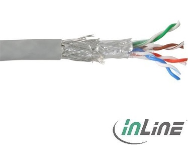 InLine Cat 5e S/FTP Kabel - Solid - CU - 100 m - Grijs