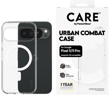 PanzerGlass CARE™ by PanzerGlass® Urban Combat Case Transparent w. White Qi Google Pixel 11