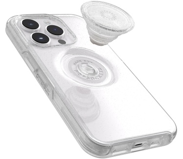 Otterbox OtterBox Otter+Pop-hoesje voor iPhone 14 Pro Max, schokbestendig, valbestendig, beschermhoes met PopGrip, 3x getest volgens militaire standaard, Stardust