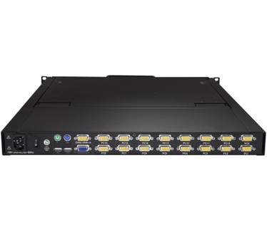 Startech.com 16 poorts KVM console voor server rack 19" 1U