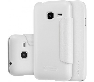 Nillkin Leather Case Samsung Galaxy J1 (2016) - Sparkle Series - White