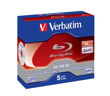 Verbatim BD-RE DL 50GB 2x 5 Pack Jewel Case