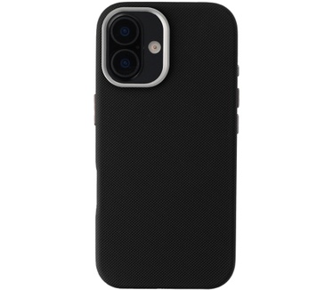 Accezz Mesh Backcover met MagSafe voor de Apple iPhone 16 - Zwart