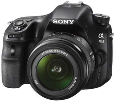 Sony Alpha A58K + 18-55 mm F3.5-5.6 SAM II Zwart