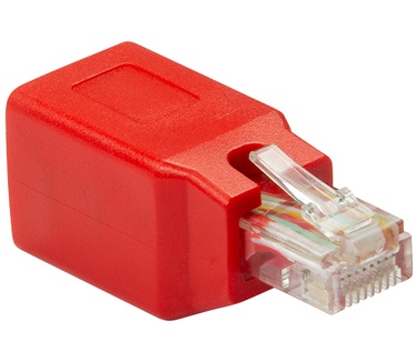 LogiLink RJ45 Crossover adapter, red