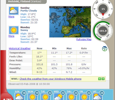 Weather Watcher Live 6.0 screenshot (410 pix)