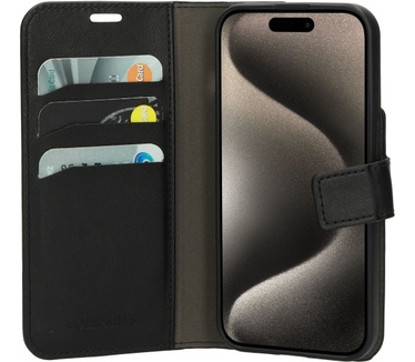 Mobiparts Classic Wallet Case Apple iPhone 15 Pro Black