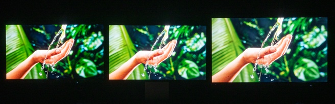 Contrastweergave van de ASUS ProArt PA27USD, Apple Studio Display XDR en ASUS ProArt PA32UCXR