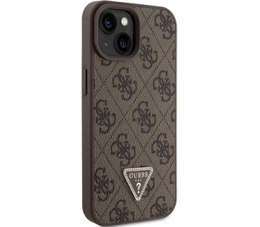 Guess 4G Triangle Logo Back Case - iPhone 15 Plus (6.7") - Bruin Bruin