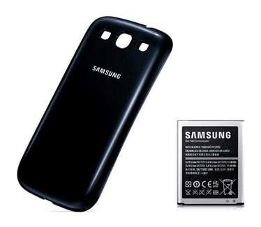 Samsung Galaxy S III Extended Battery Kit + Cover Zwart