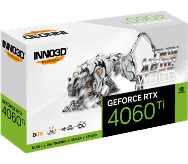 Inno3D GeForce RTX 4060 Ti 8GB TWIN X2 OC White