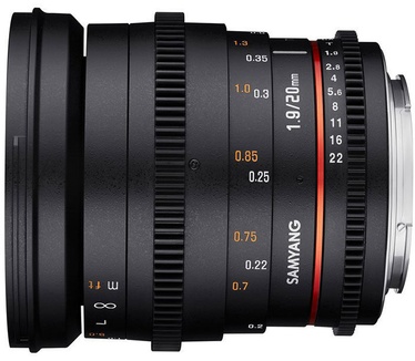 Samyang Optics 20mm T1.9 ED AS UMC VDSLR (MFT)
