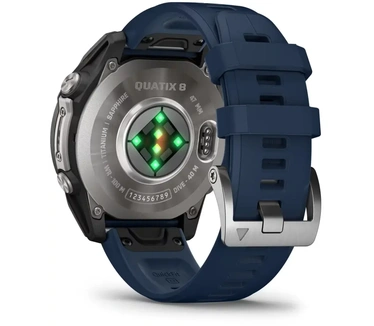 Garmin Quatix Garmin - 010-02904-51 - quatix® 8 AMOLED - 47 mm, Antraciet (Blauw)