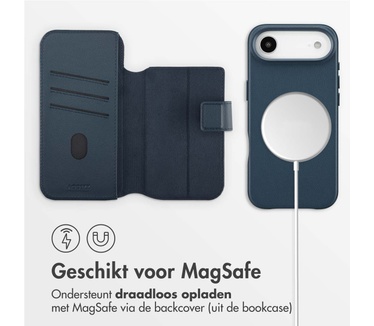 Accezz Leather Bookcase 2-in-1 met MagSafe