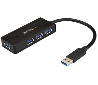 Startech.com 4 poorts USB 3.0 hub mini hub met oplaadpoort inclusief power adapter