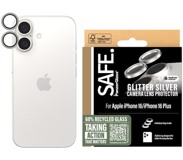 PanzerGlass SAFE by PG Cam Silver iPhone 16 6.1/6.7