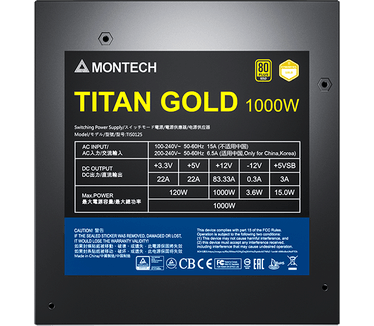 Montech Titan Gold 1000W