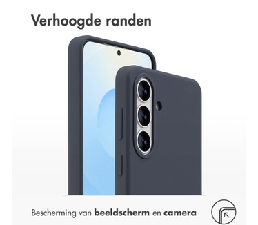 Accezz Liquid Silicone Backcover met MagSafe Samsung Galaxy S26 Plus - Donkerblauw