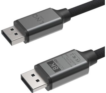 Linq LQ48025 - 8K/60Hz DisplayPort to DisplayPort Pro Cable 2m Zwart