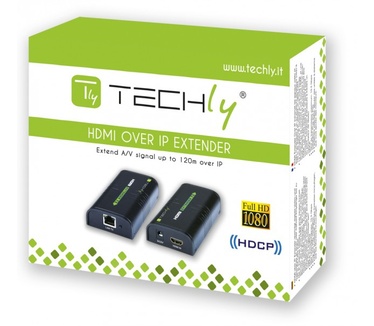 Techly Amplifier / Splitter HDMI Over IP Network IDATA EXTIP-373