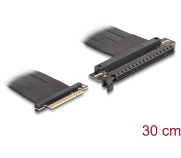 Delock 81499 Riser Card PCI Express 3.0 x8 male to x16 slot with cable ...