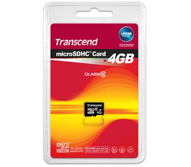 Transcend microSDHC 4GB Class 6