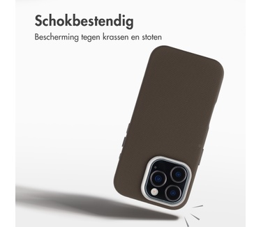 Accezz Mesh Backcover met MagSafe voor de Apple iPhone 16 Pro - Bruin