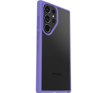 Otterbox OtterBox React-hoesje voor Galaxy S23 Ultra, schokbestendig, valbestendig, ultradun, beschermende, getest volgens militaire standaard, Antimicrobieel, Purplexing