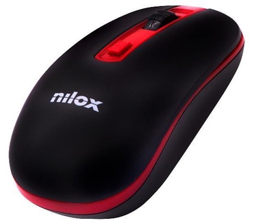 Nilox MOUSE WIRELESS BLACK/RED 1000 DPI