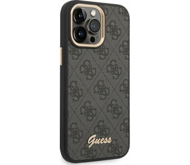 Guess 4G Back Case - Apple iPhone 14 Pro (6.1") - Grijs Grijs