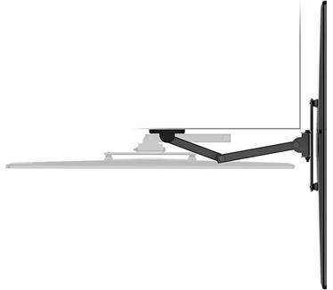Vogel's wand- en kamerkleed, zwart Rotatie tot 180 ° 48-101 cm zwart.