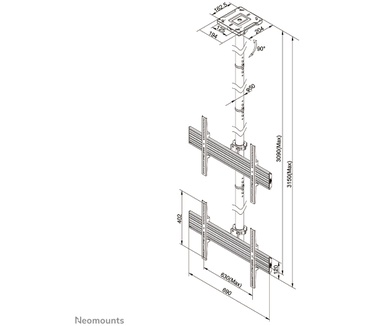 Neomounts by Newstar NeoMounts PRO videowall plafondsteun