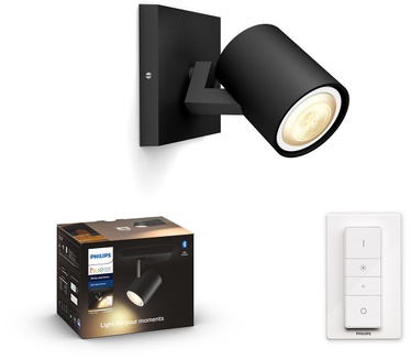 Philips Hue White ambiance Runner, enkele spot Zwart (inclusief dimmer)