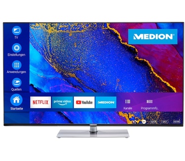 Medion LIFE X14312 Smart-TV | 108 cm (43'') | Ultra HD Display | HDR | Dolby Vision | Micro Dimming | MEMC | PVR ready | Netflix | Amazon Prime Video | Bluetooth | DTS HD | HD Triple Tuner, CI+