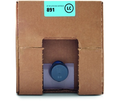 HP 3M 891 licht-cyaan Latex inktcartridge, 10 liter