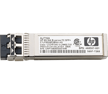 HP StorageWorks MSA 2040 10Gb Short Range iSCSI SFP+ 4-pack Transceiver