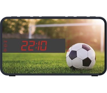Bigben Interactive voetbal wekkerradio met 3 wisselbare frontjes