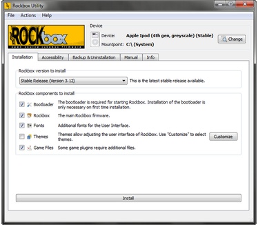 Rockbox screenshot (620 pix)