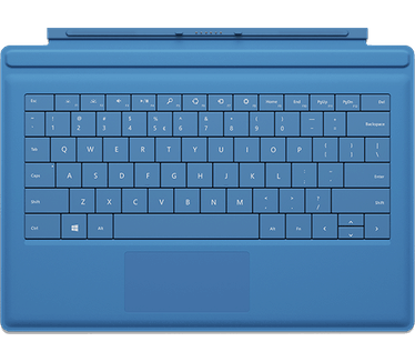 Microsoft Surface Pro 3 Type Cover Qwerty Cyaan