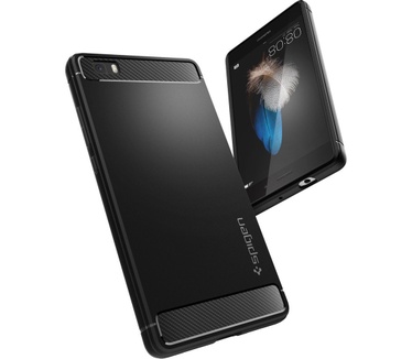 Spigen Rugged Armor Case Huawei P8 Lite Zwart