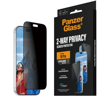 PanzerGlass PanzerGlass® 2-Way Privacy Screen Protector iPhone 2026 Pro | Ultra-Wide Fit w. EasyAligner