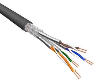 Eeconn Cat.6A S/FTP Kabel, Soepel, AWG26, LSZH, Zwart, 500m
