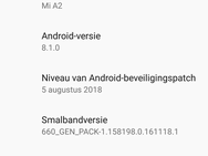 Screenshot Xiaomi Mi A2 (Android 8.1, augustus 2018)