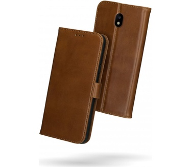 Rosso Samsung J5 2017 Hoesje Echt Leer Pasjes Book Case Bruin (Galaxy J5 2017) Bruin